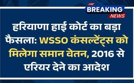 WSSO कंसल्टेंट्स को मिलेगा समान वेतन, 2016 से एरियर देने का आदेश