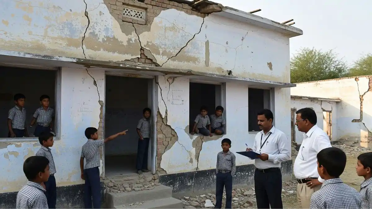 the-commission-strongly-reprimanded-the-dilapidated-buildings-of-government-schools-in-hisar